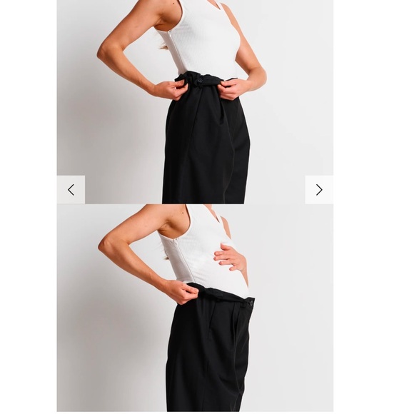Apero Pants - Apero Black Wide Leg Maternity Pants